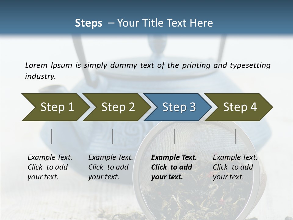 Natural Delicious Teapot PowerPoint Template
