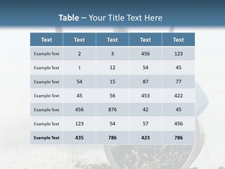 Natural Delicious Teapot PowerPoint Template