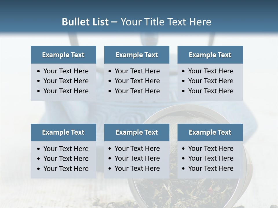 Natural Delicious Teapot PowerPoint Template