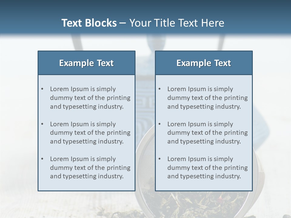 Natural Delicious Teapot PowerPoint Template