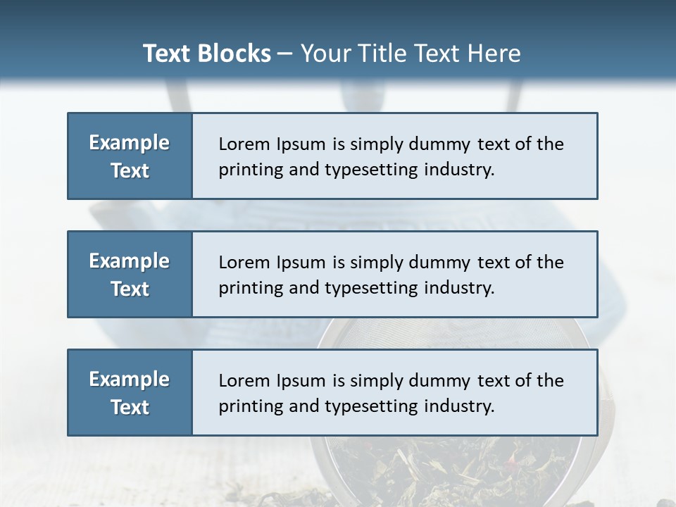 Natural Delicious Teapot PowerPoint Template