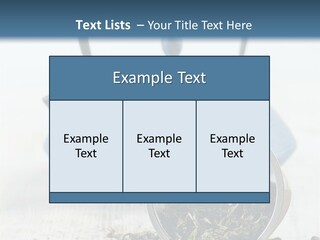 Natural Delicious Teapot PowerPoint Template