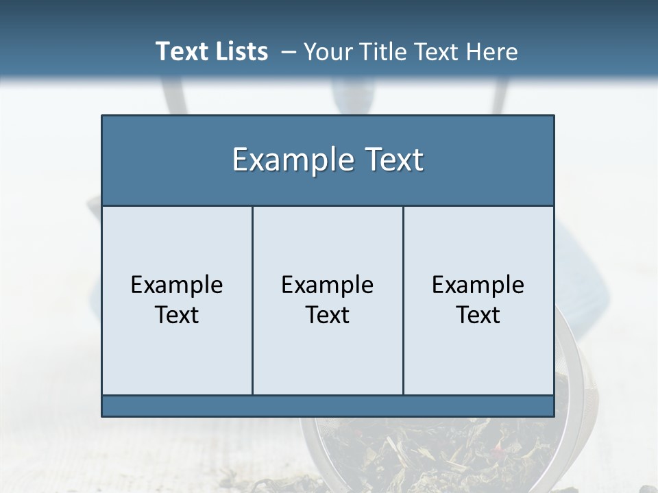 Natural Delicious Teapot PowerPoint Template