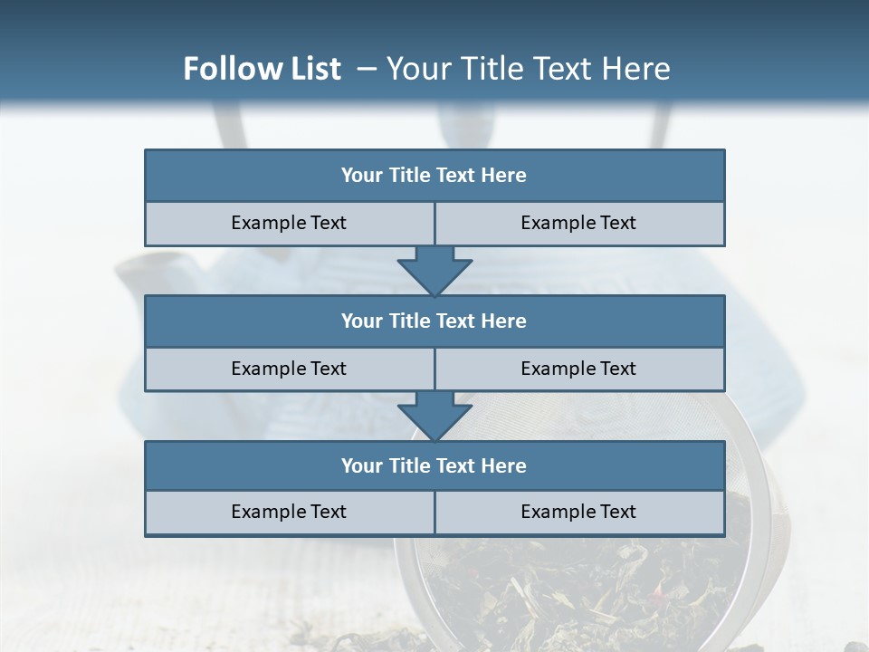 Natural Delicious Teapot PowerPoint Template