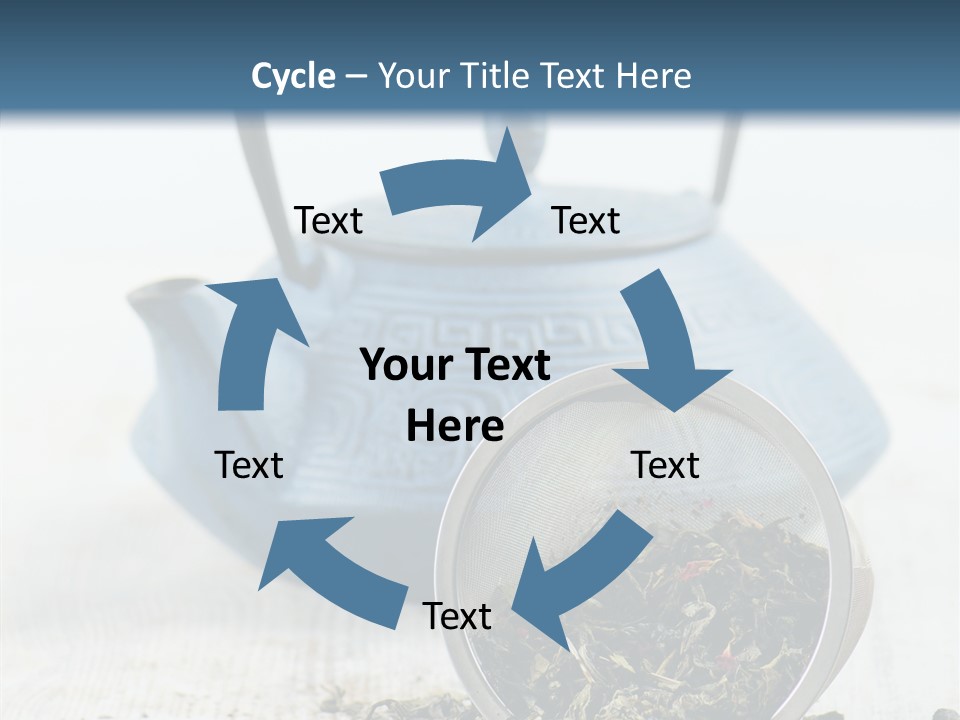 Natural Delicious Teapot PowerPoint Template