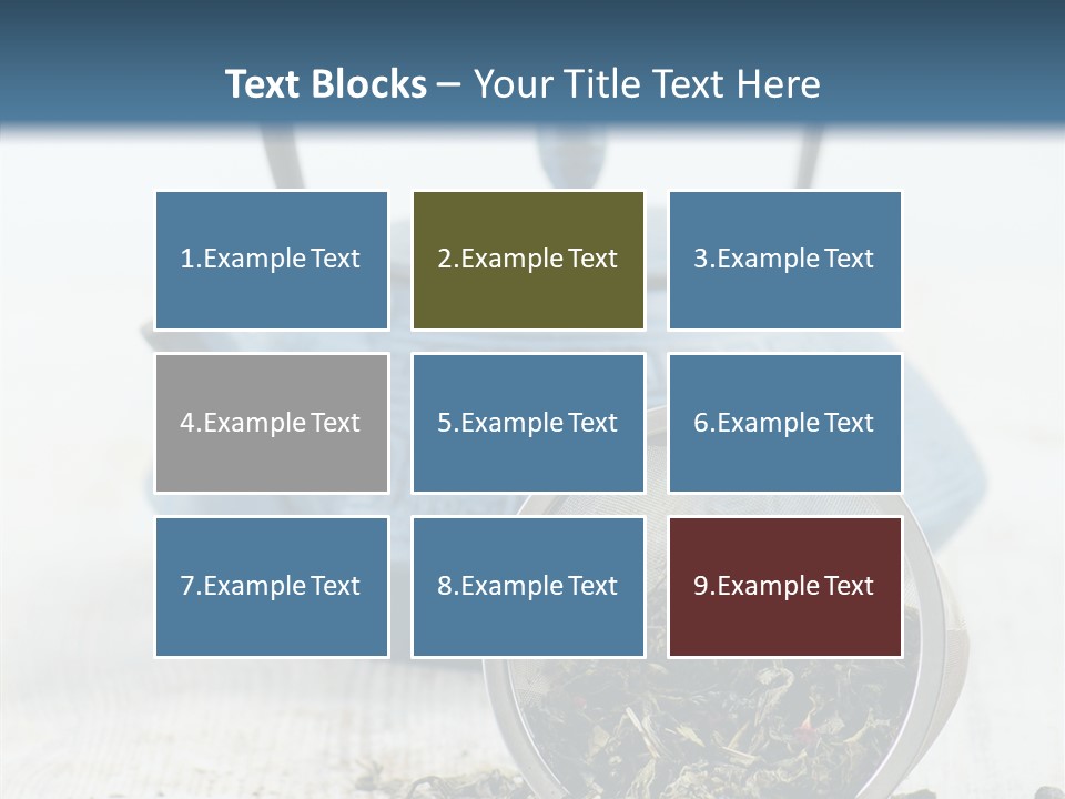 Natural Delicious Teapot PowerPoint Template