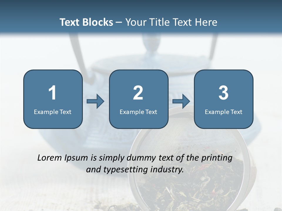 Natural Delicious Teapot PowerPoint Template