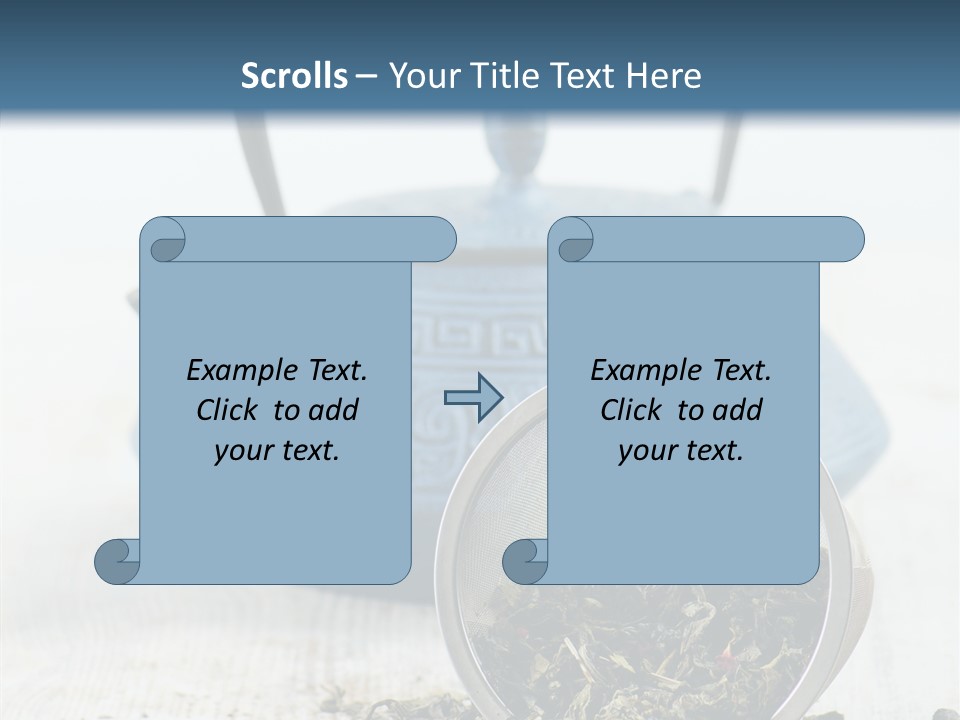 Natural Delicious Teapot PowerPoint Template