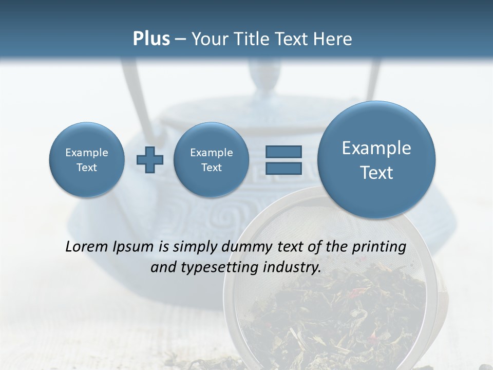 Natural Delicious Teapot PowerPoint Template