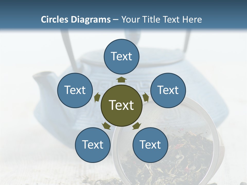 Natural Delicious Teapot PowerPoint Template