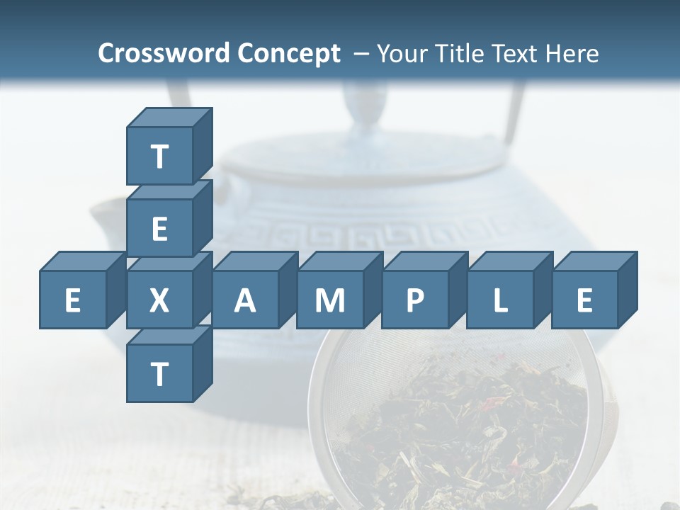 Natural Delicious Teapot PowerPoint Template