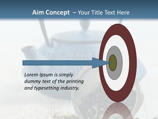 Natural Delicious Teapot PowerPoint Template