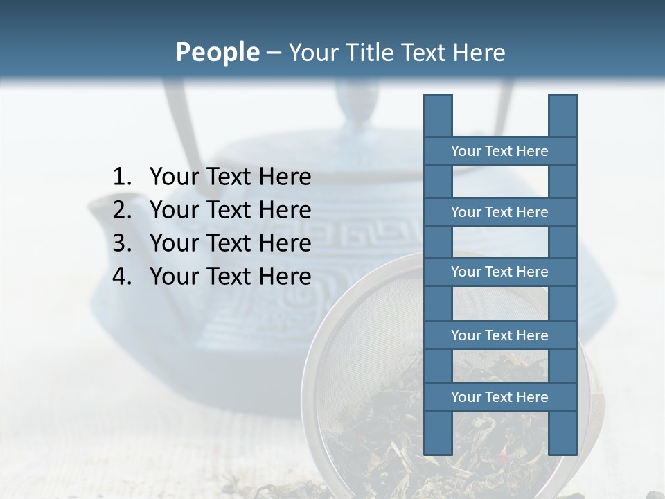 Natural Delicious Teapot PowerPoint Template