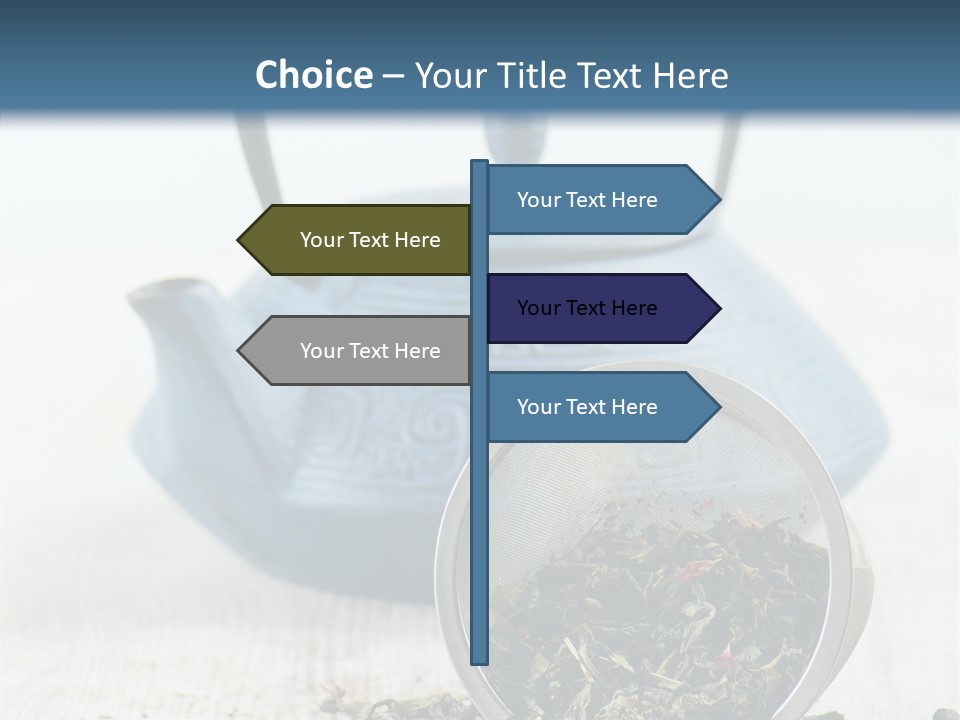 Natural Delicious Teapot PowerPoint Template