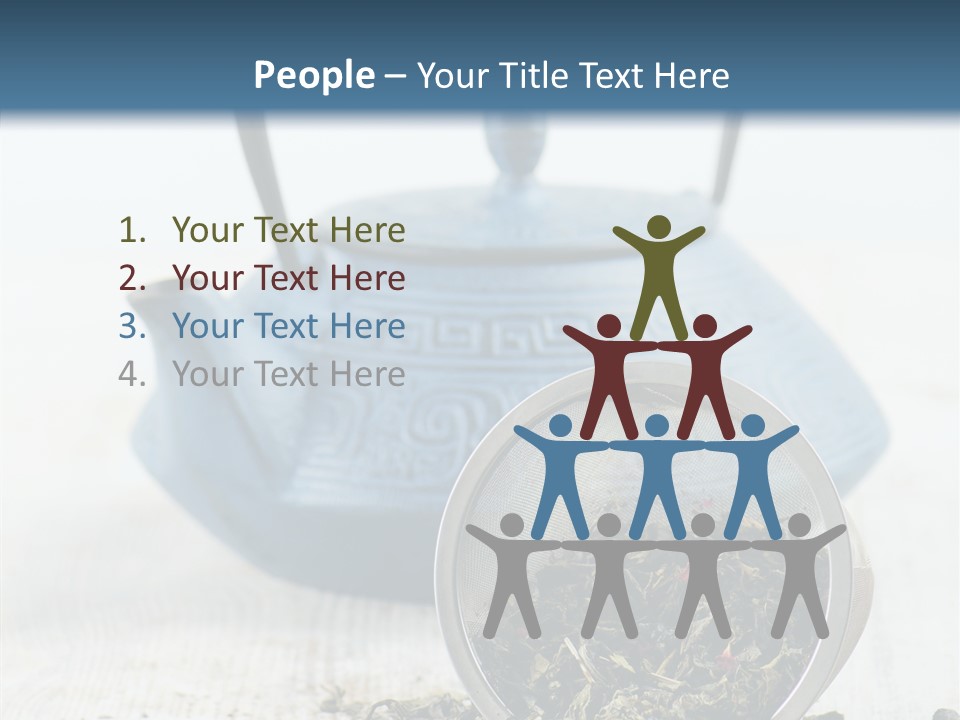 Natural Delicious Teapot PowerPoint Template