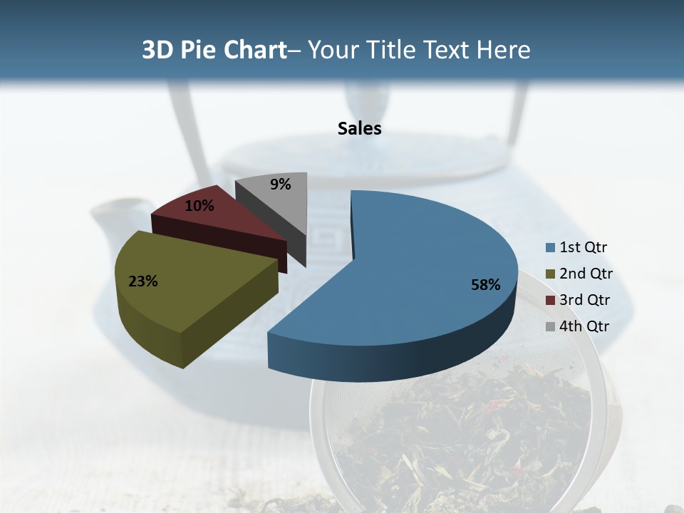 Natural Delicious Teapot PowerPoint Template