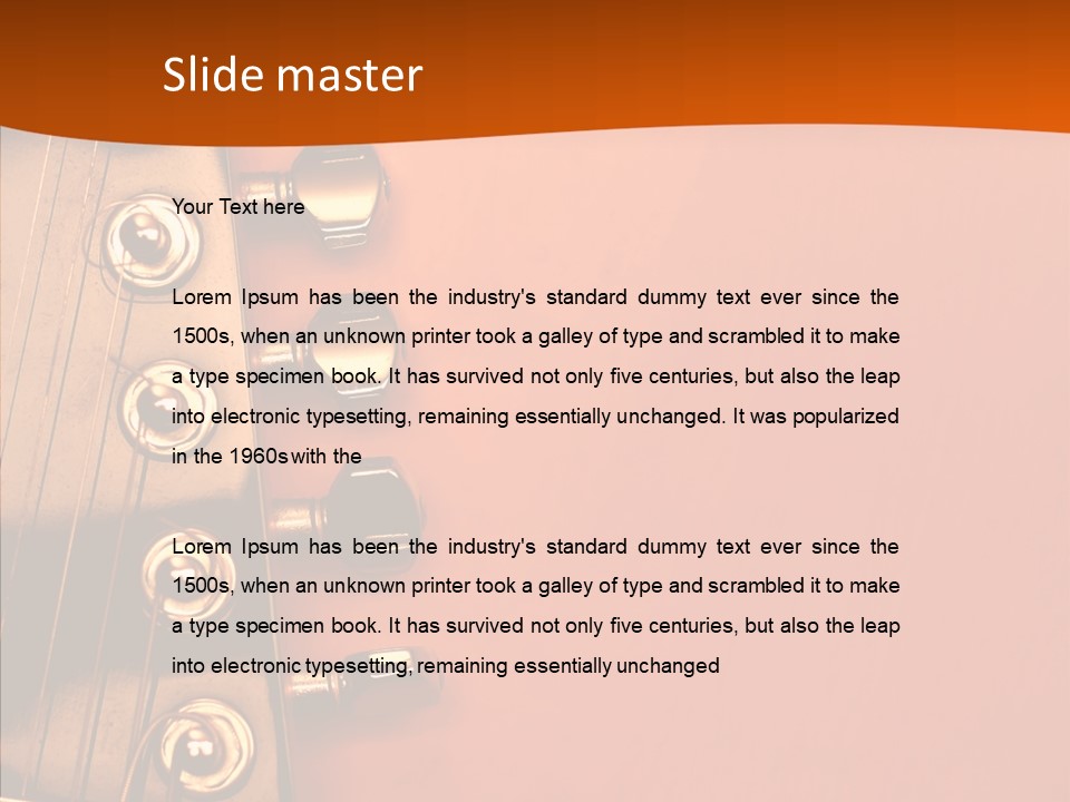 Cool Wood Entertainment PowerPoint Template