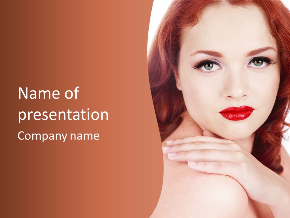 Lady Look Freshness PowerPoint Template