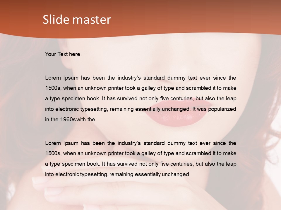 Lady Look Freshness PowerPoint Template