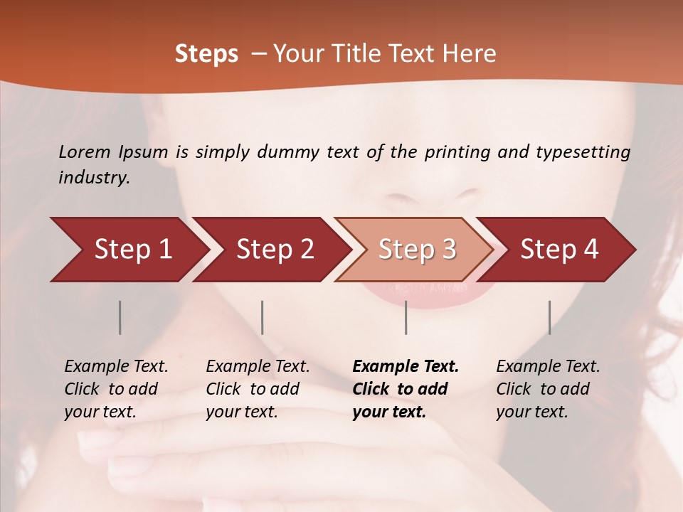 Lady Look Freshness PowerPoint Template