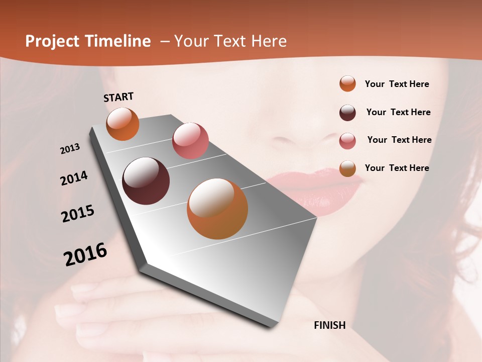 Lady Look Freshness PowerPoint Template