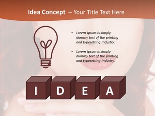 Lady Look Freshness PowerPoint Template