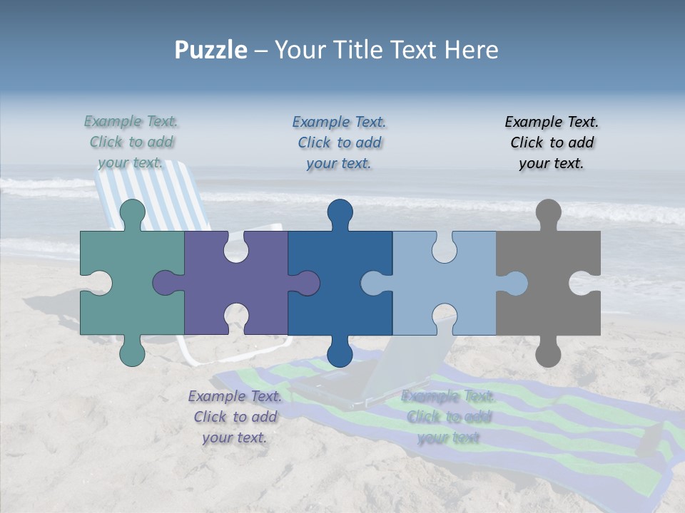 Copy Laptop Sand PowerPoint Template