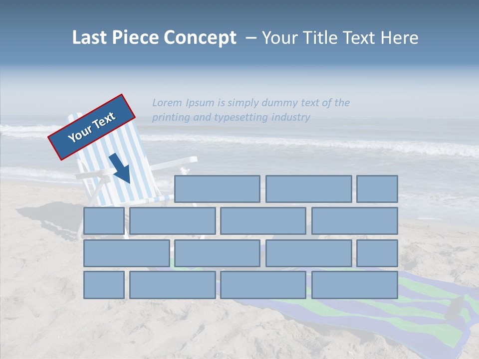 Copy Laptop Sand PowerPoint Template