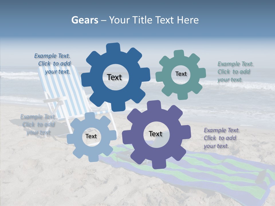 Copy Laptop Sand PowerPoint Template