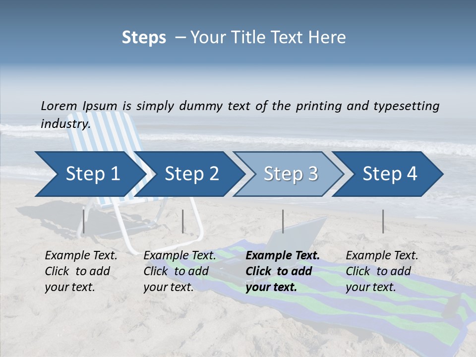 Copy Laptop Sand PowerPoint Template