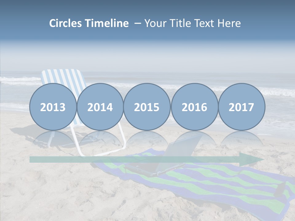 Copy Laptop Sand PowerPoint Template