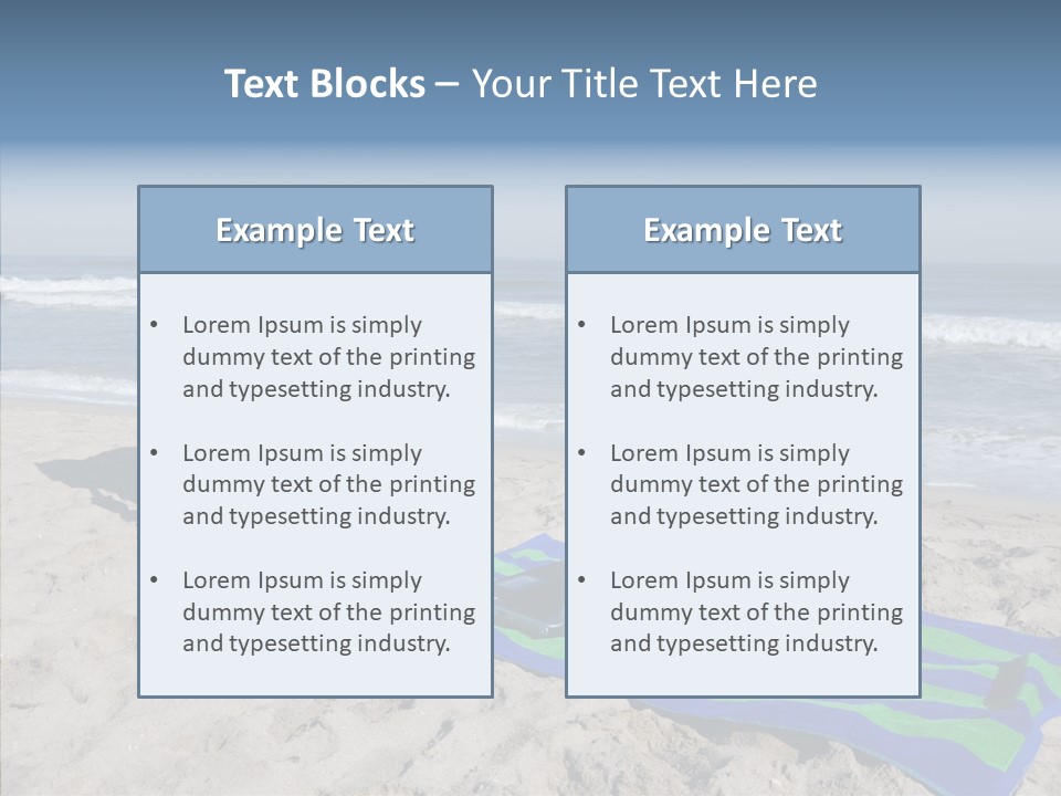 Copy Laptop Sand PowerPoint Template