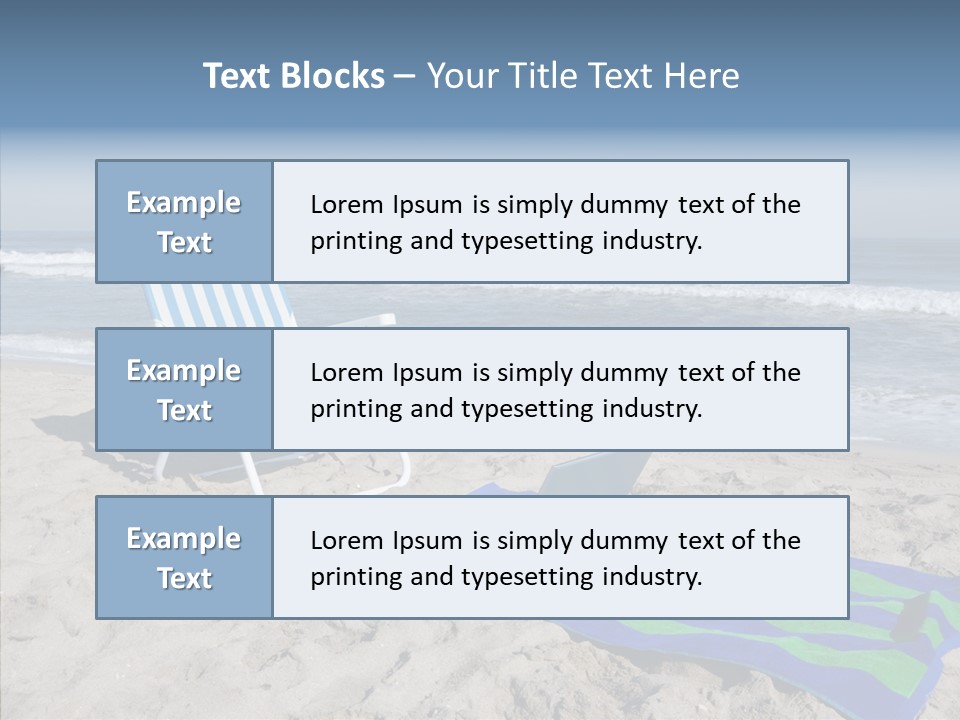 Copy Laptop Sand PowerPoint Template