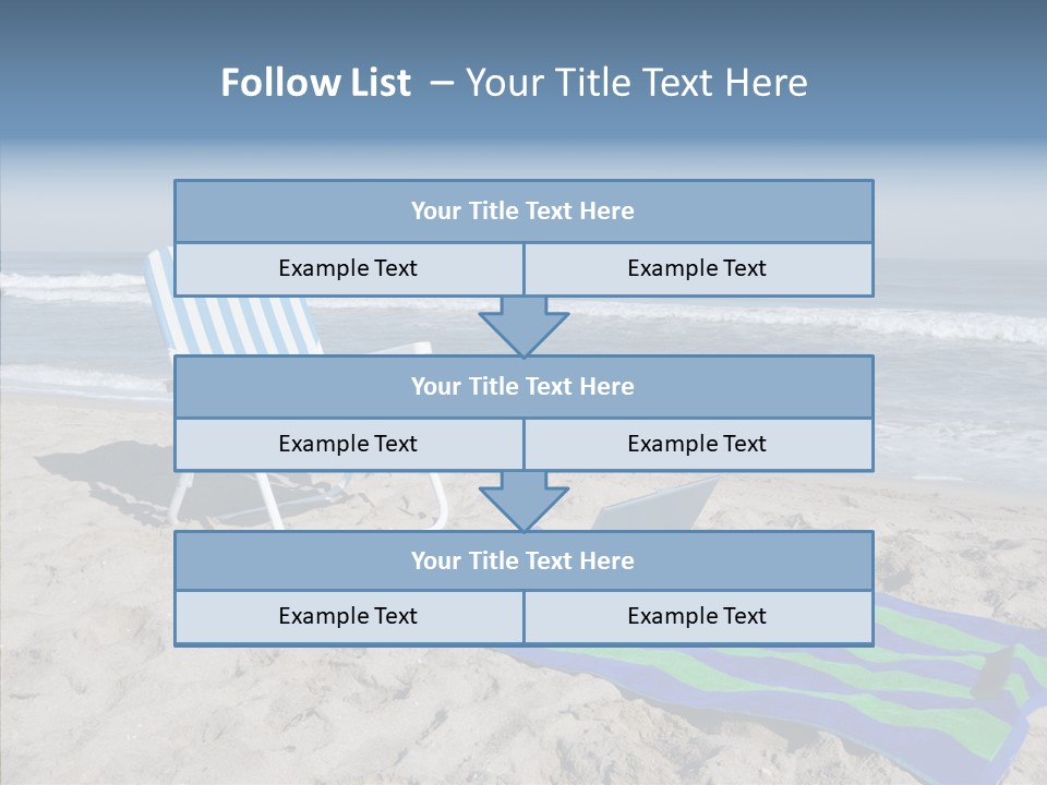 Copy Laptop Sand PowerPoint Template