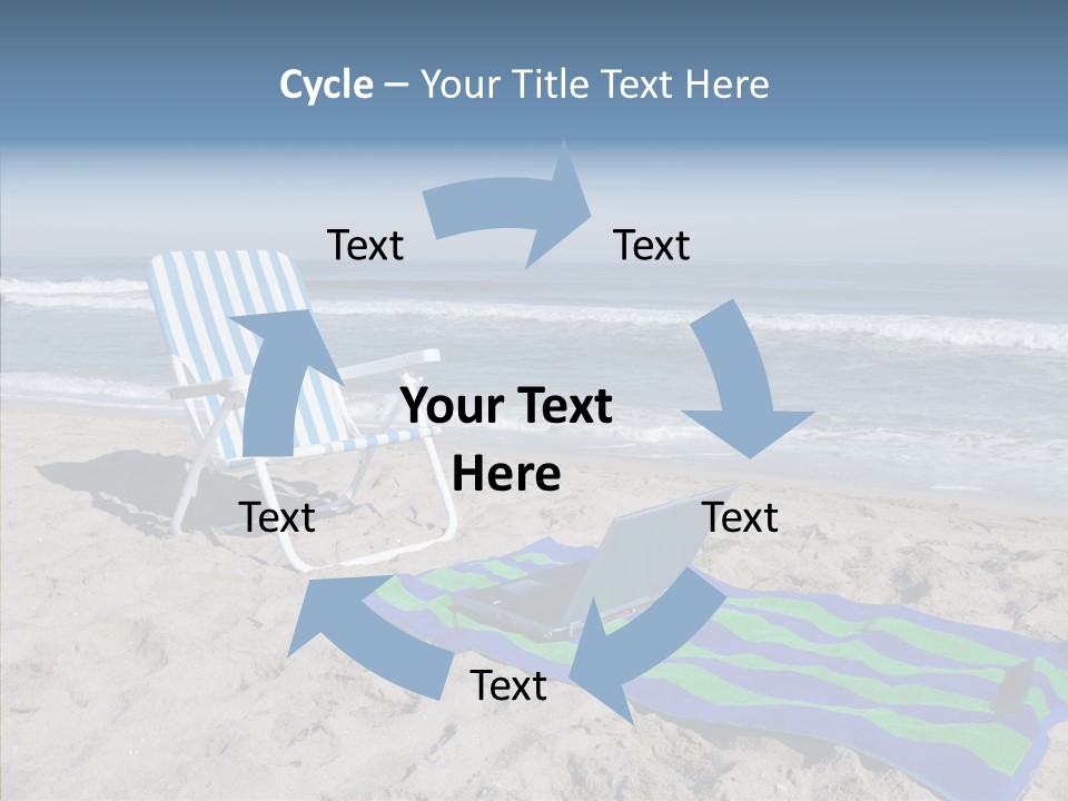 Copy Laptop Sand PowerPoint Template