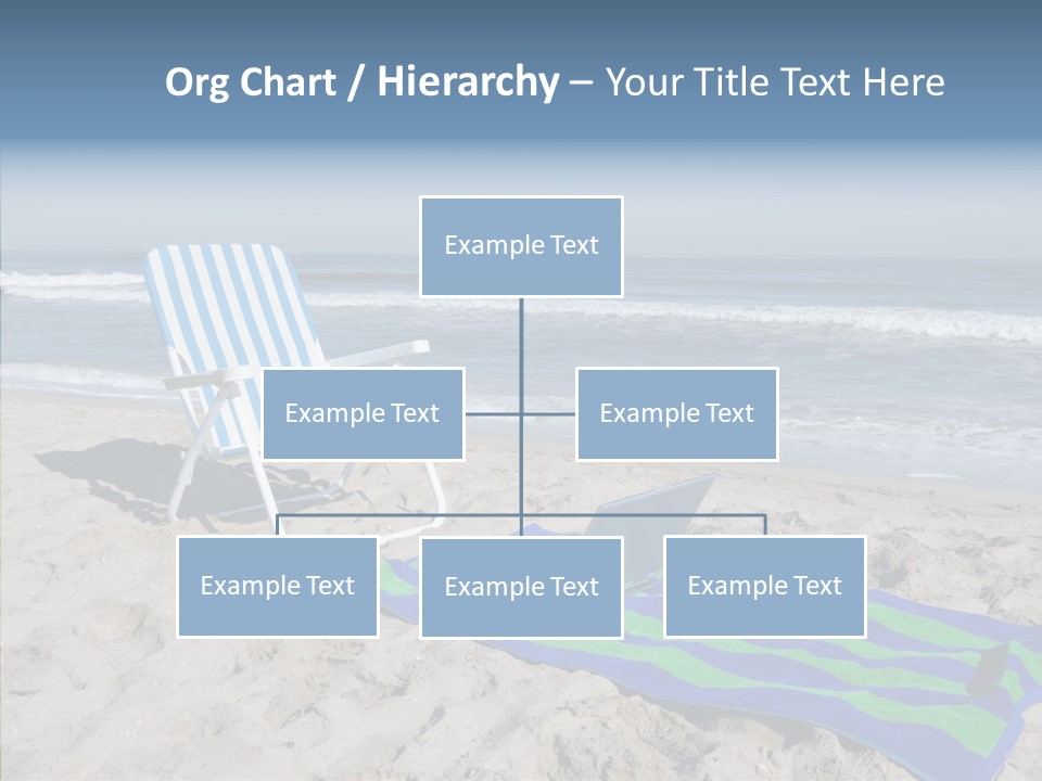 Copy Laptop Sand PowerPoint Template