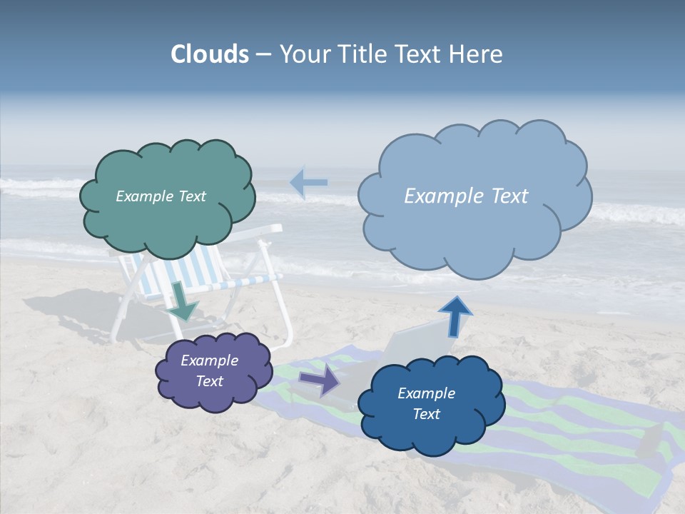 Copy Laptop Sand PowerPoint Template