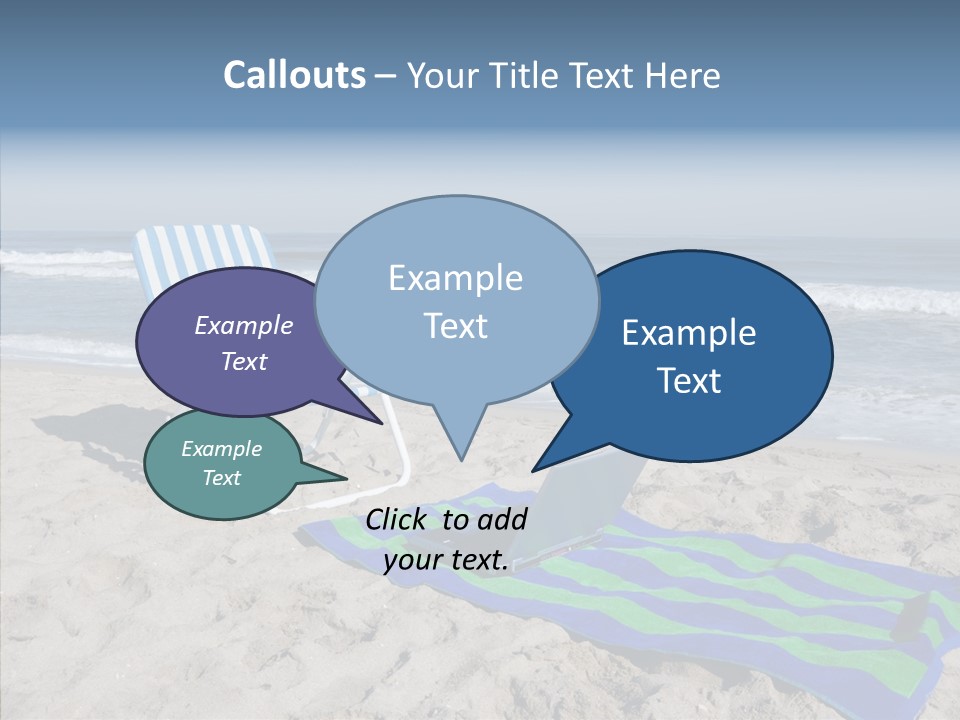 Copy Laptop Sand PowerPoint Template