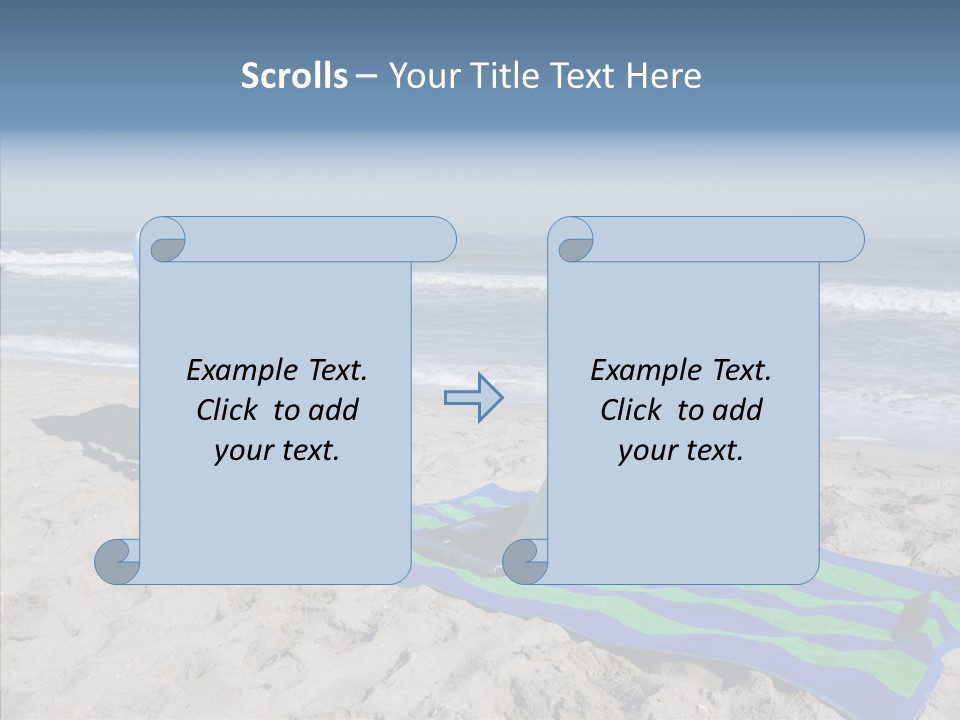 Copy Laptop Sand PowerPoint Template
