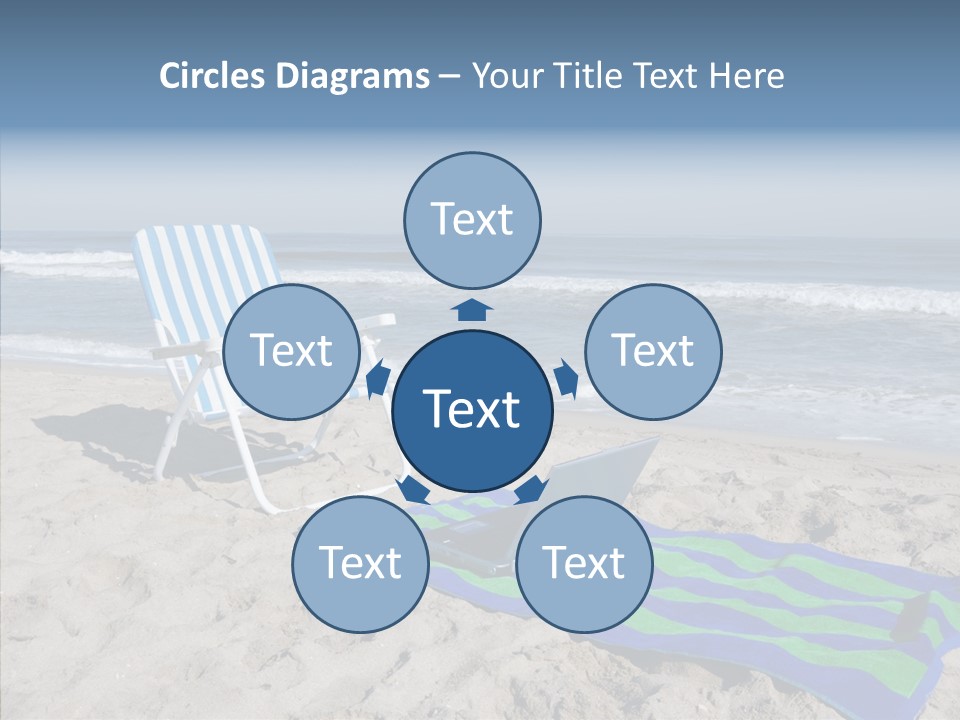 Copy Laptop Sand PowerPoint Template