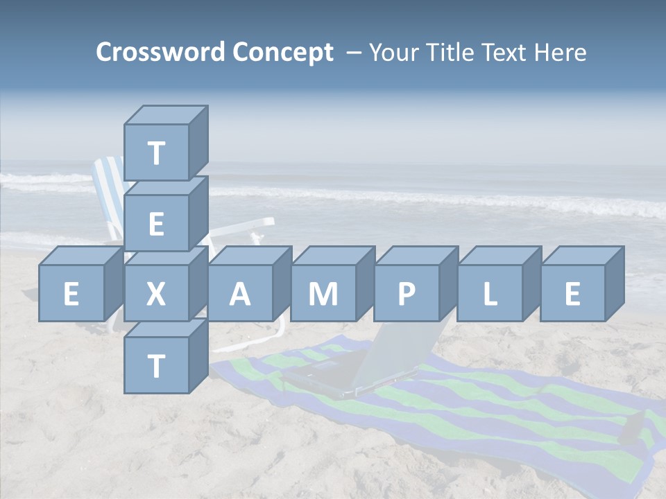 Copy Laptop Sand PowerPoint Template