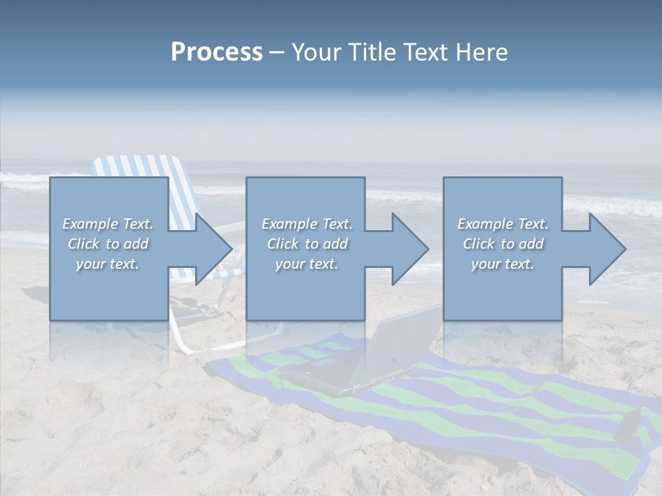Copy Laptop Sand PowerPoint Template