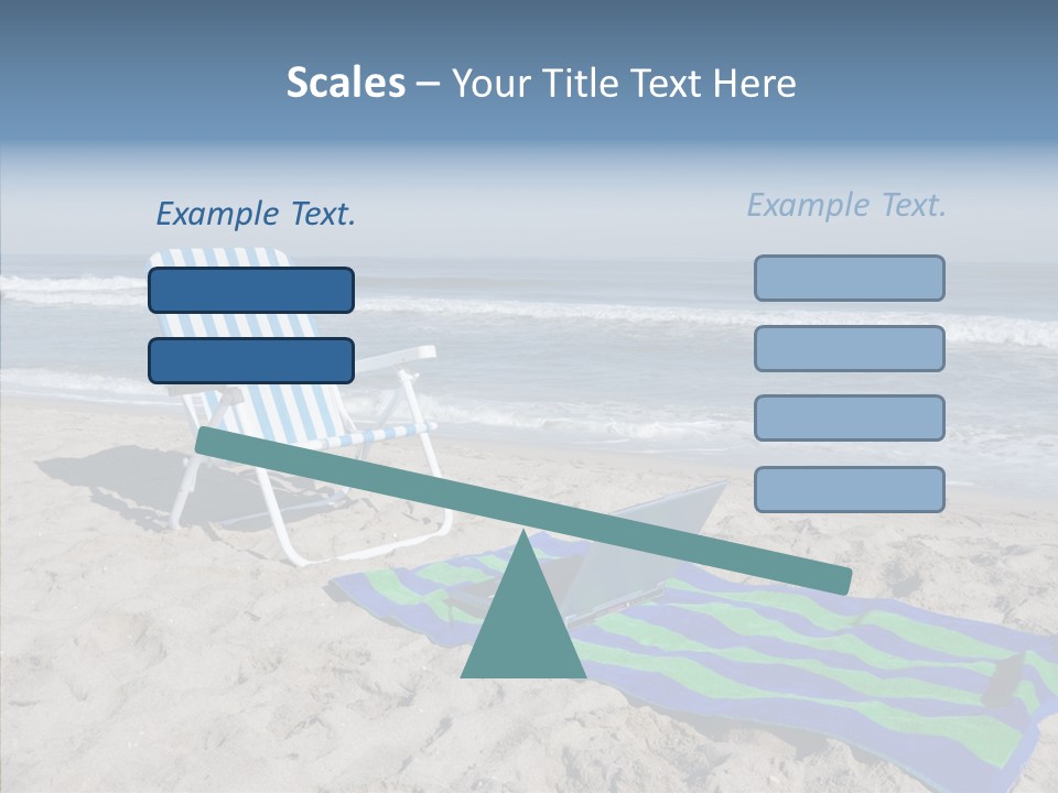 Copy Laptop Sand PowerPoint Template