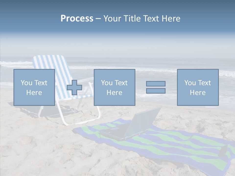 Copy Laptop Sand PowerPoint Template