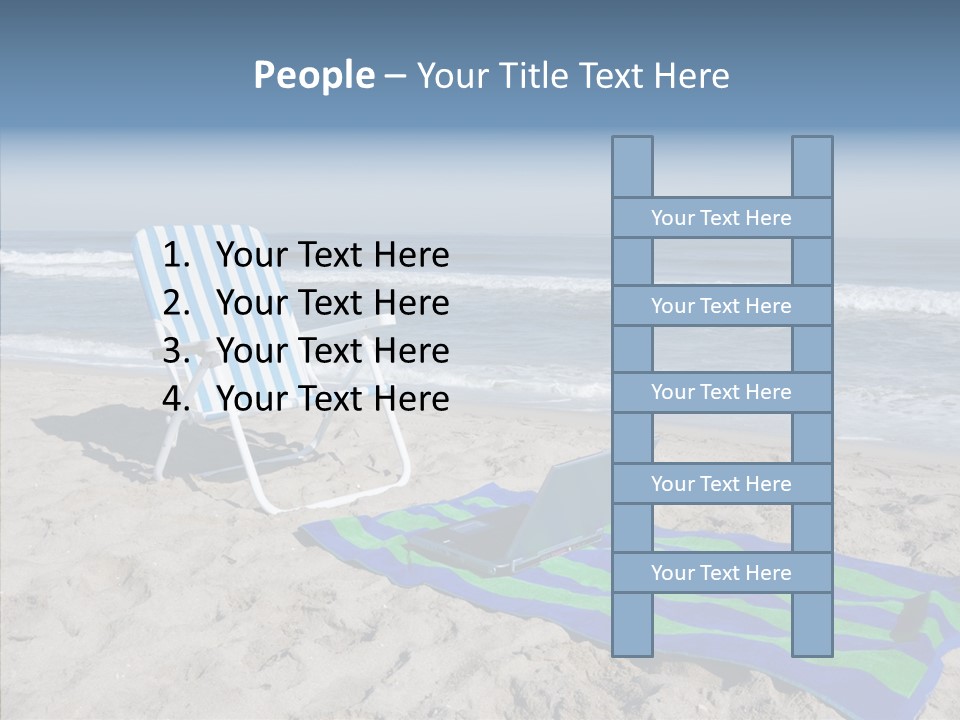 Copy Laptop Sand PowerPoint Template