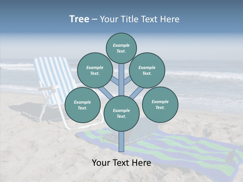 Copy Laptop Sand PowerPoint Template