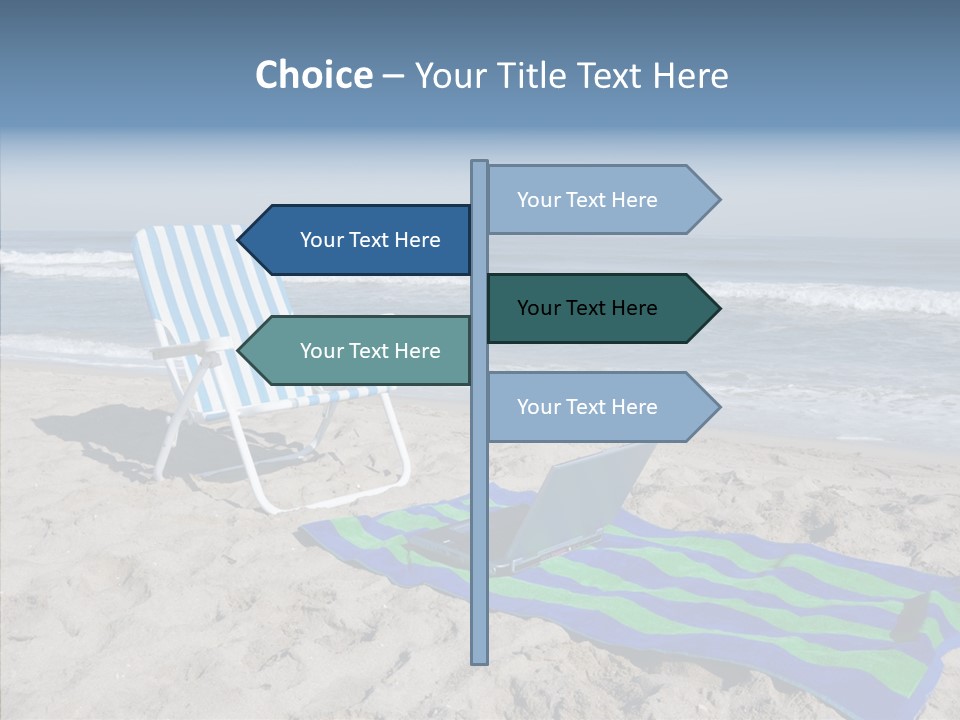 Copy Laptop Sand PowerPoint Template