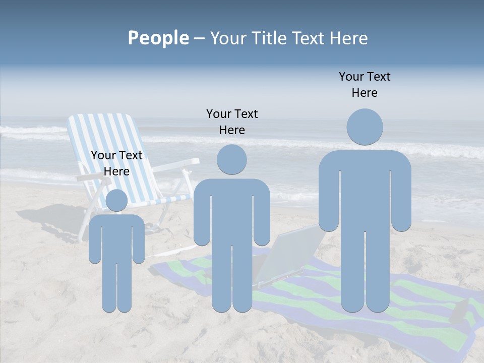 Copy Laptop Sand PowerPoint Template