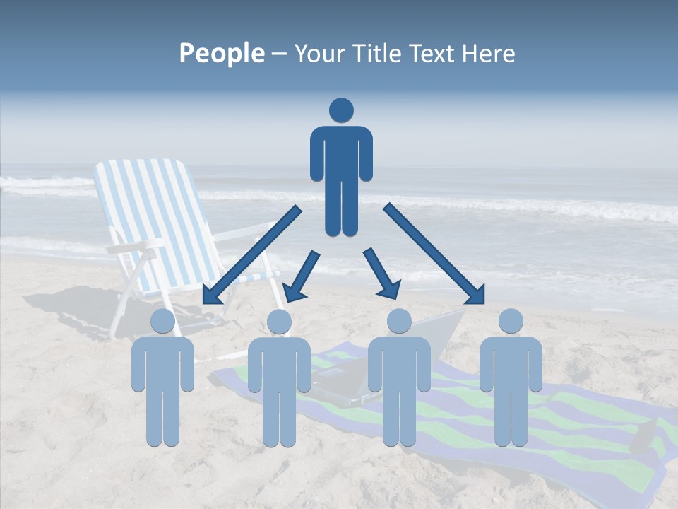 Copy Laptop Sand PowerPoint Template