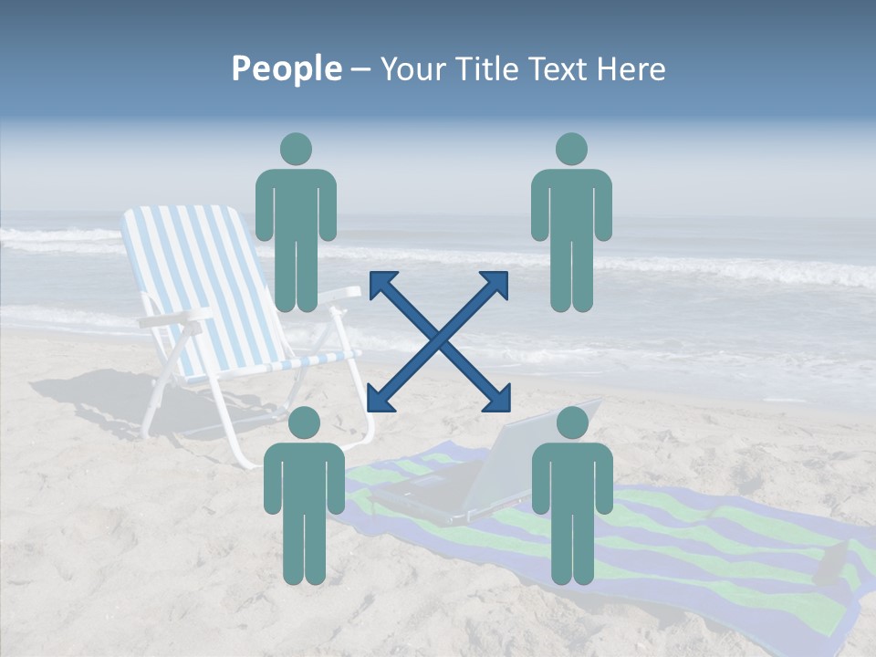 Copy Laptop Sand PowerPoint Template